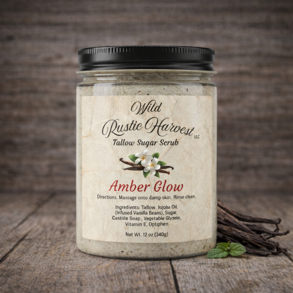 Tallow Sugar Scrub | Amber Glow