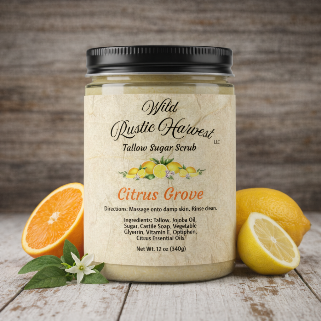 Tallow Sugar Scrub | Citrus Grove