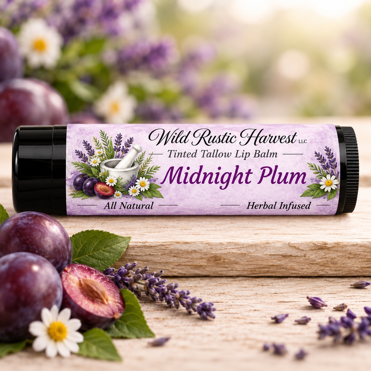 Tallow Tinted Lip Balm | Midnight Plum