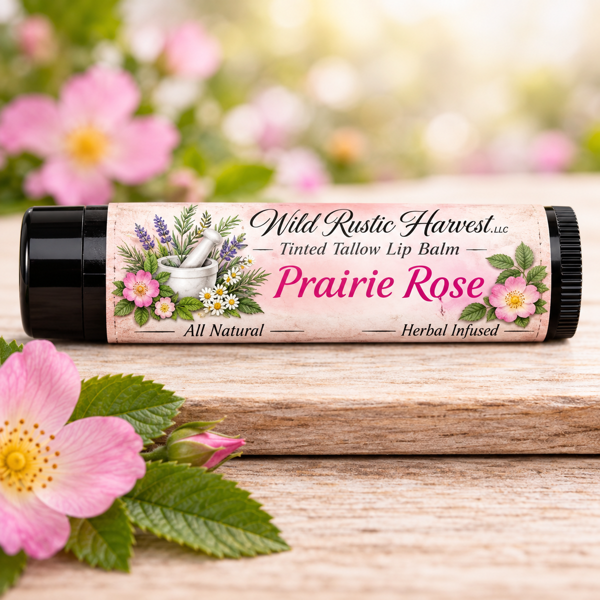 Tallow Tinted Lip Balm | Prairie Rose